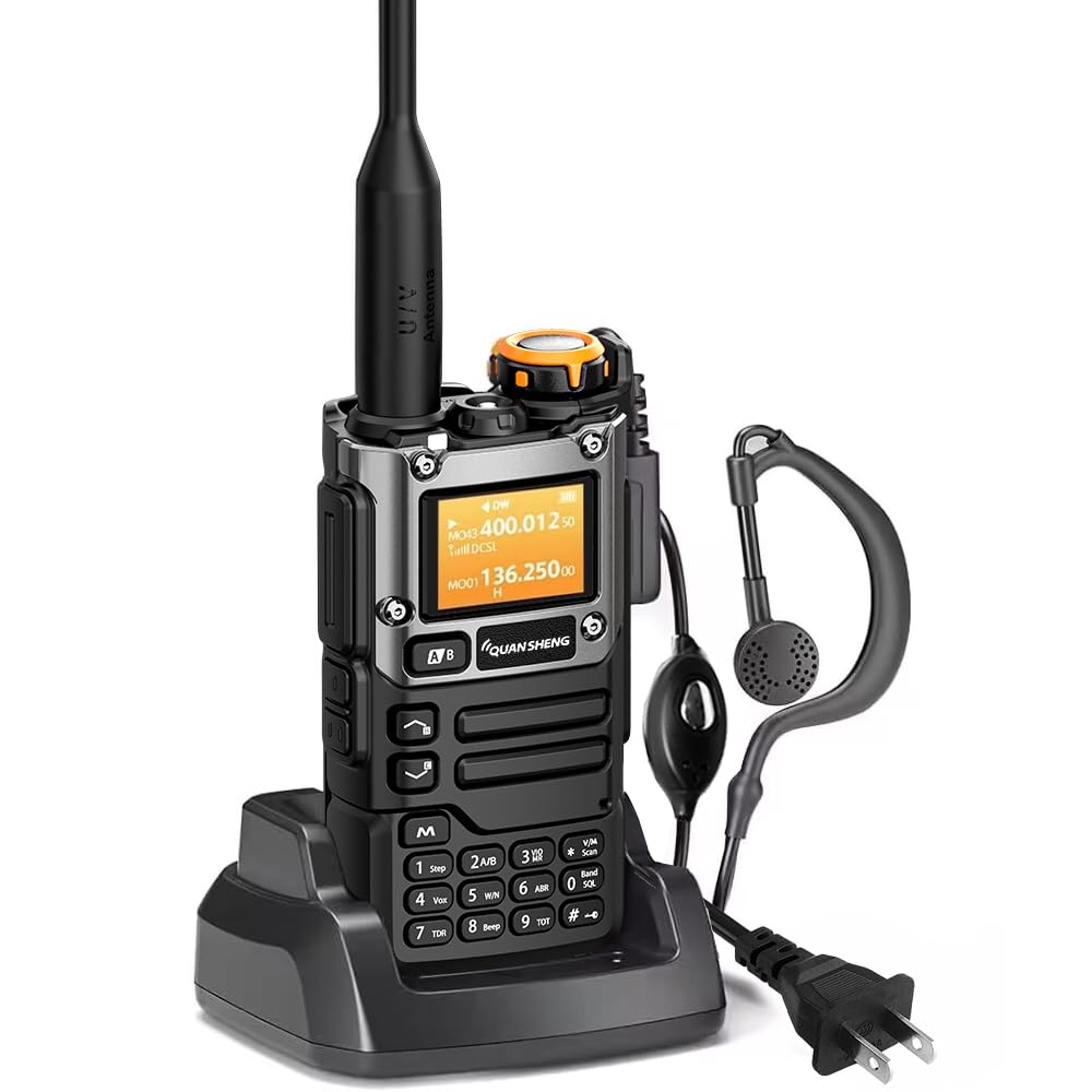Quansheng K6 Uvk5(8)Am/Fm/Dtmf Walkie Talkie 200Three Frequency Receiving Walkie Talkie Noaa Weather Forecast, With Flash Replic