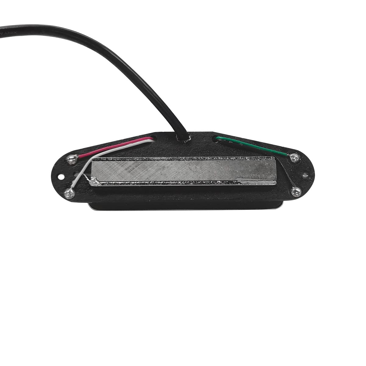 Fleor Alnico 5 Hot Dual Rail Humbucker Single Coil Sized Pickup 6 7K Humbucker Pickup, White