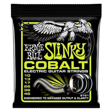 Ernie Ball Regular Slinky Cobalt Electric Guitar Strings, 10 46 Gauge (P02721)