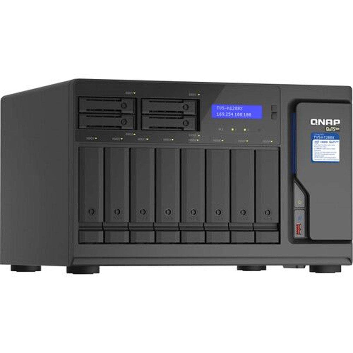 Qnap Tvs-H1288X-W1250-16G High-Speed Media Nas With Intel Xeon W-1250 Cpu And Two 10Gbe Ports