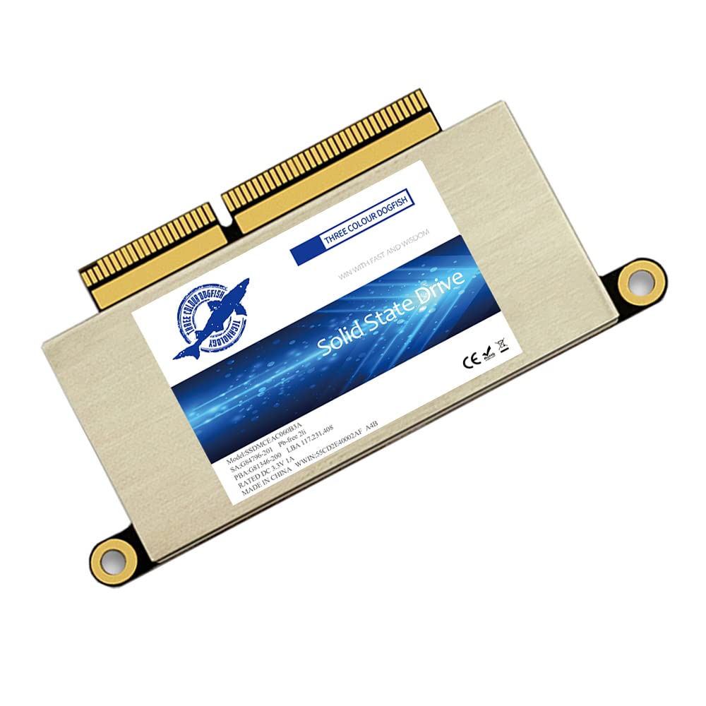 Dogfish 512Gb Ssd For Macbook Pcie Gen3X4 M.2 Nvme, Internal Solid State Drive Upgrade For Macbook Pro A1708 (2016 2017)