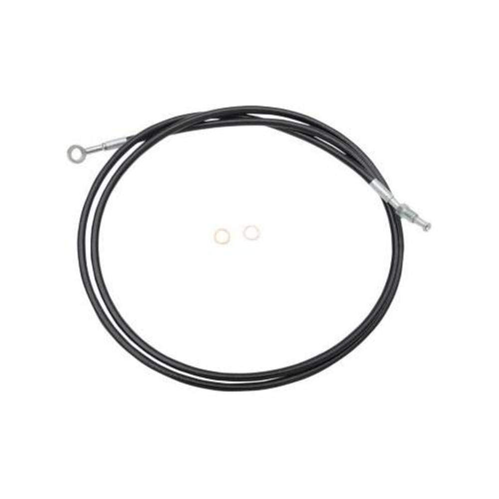 La Choppers Black Stainless Steel Clutch Line Kit   For 12 14In. Ape Hanger La 8052C13B