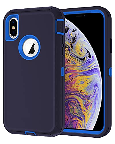 I Honva For Iphone Xs Max Case Shockproof Dust/Drop Proof 3 Layer Full Body Protection [Without Screen Protector] Rugged Heavy D