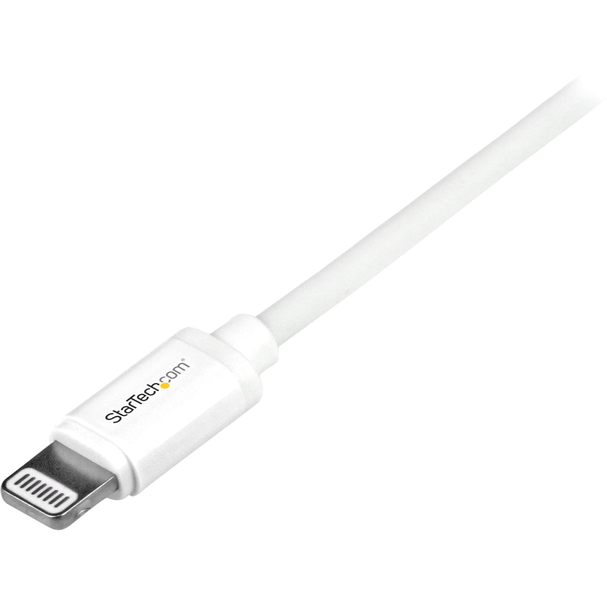 Startech.Com 1M (3Ft) White Apple 8 Pin Lightning Connector To Usb Cable For Iphone / Ipod / Ipad   Charge And Sync Cable   1 Me