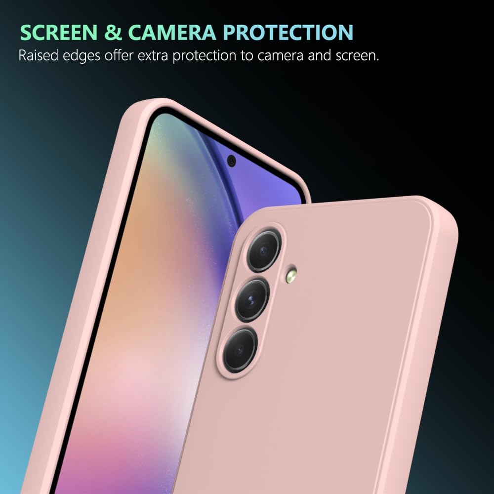 Wogroo For Samsung Galaxy A24 Case Pink, Scratch Resistant With Soft Touch, Slim Thin Phone Cover For Samsung Galaxy A24