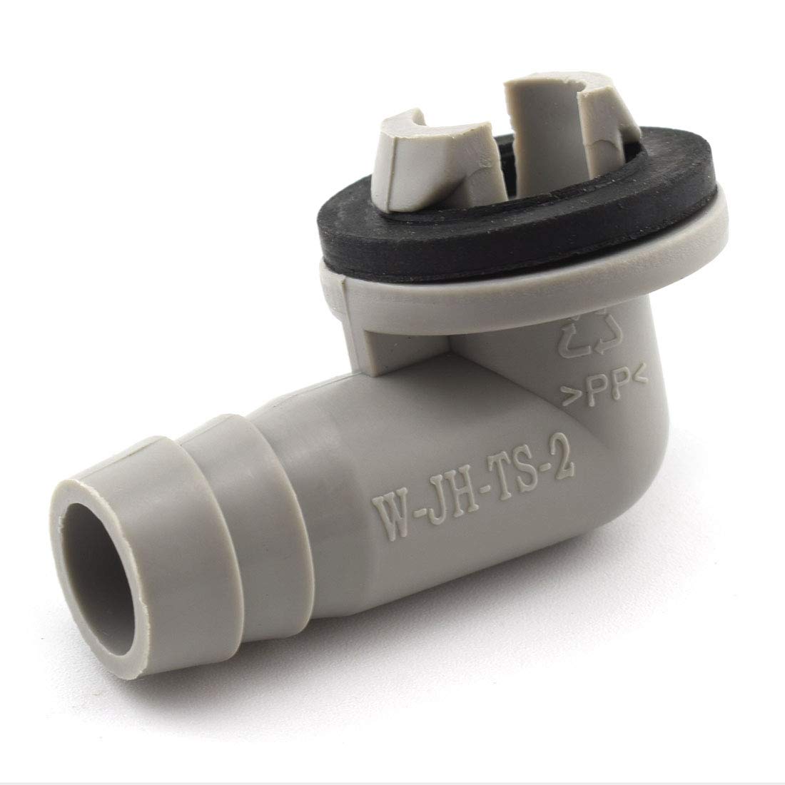 Sdtc Tech Air Conditioner Ac Drain Hose Elbow Connector Fitting Condensate Draining Adapter Part With Rubber Ring, 3/5 Inch(15Mm