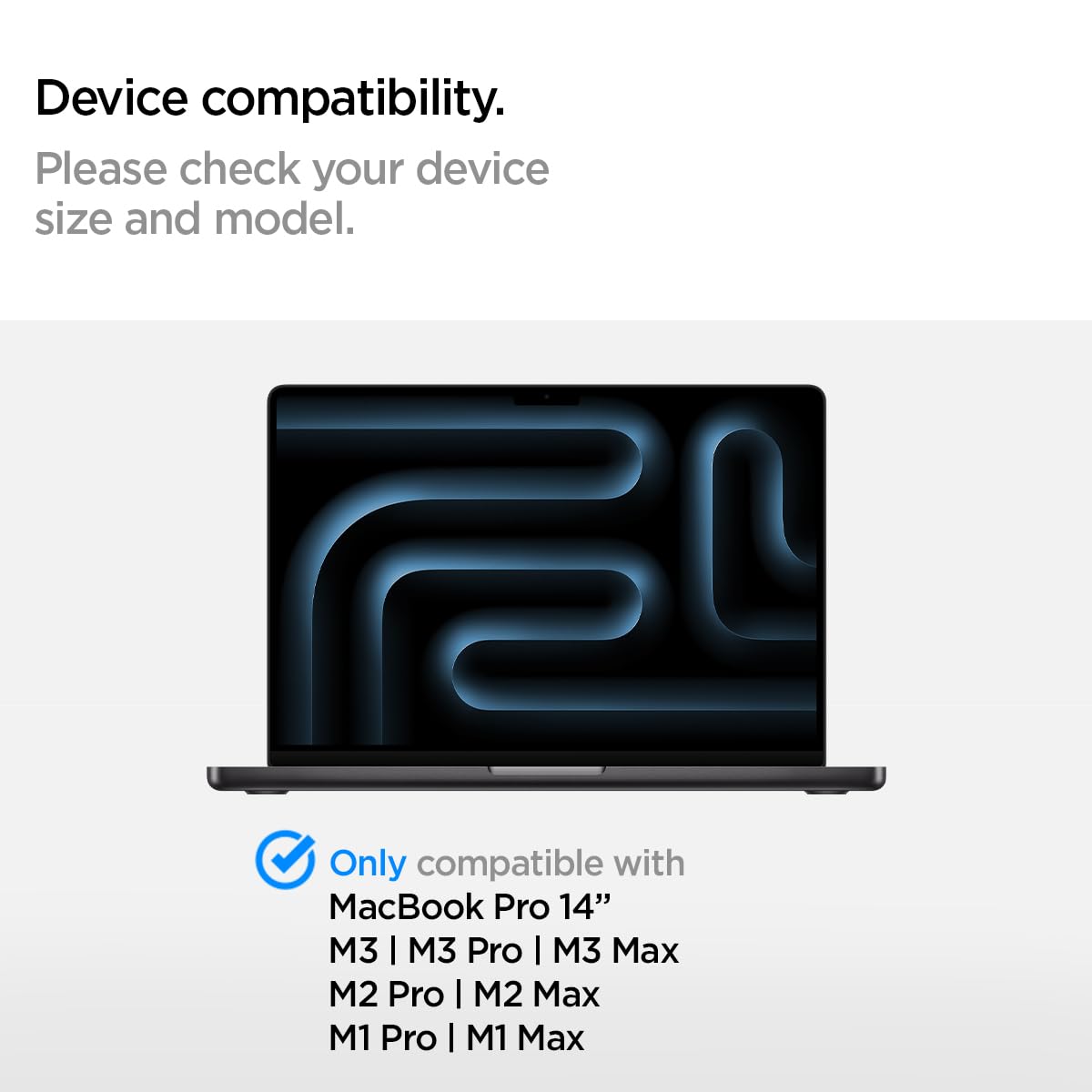 Spigen Tempered Glass Screen Protector [Glastr Slim] Designed For Macbook Pro 14 Inch (M4 / M4 Pro / M4 Pro Max / M3 Series / M2 Series / M1 Series)