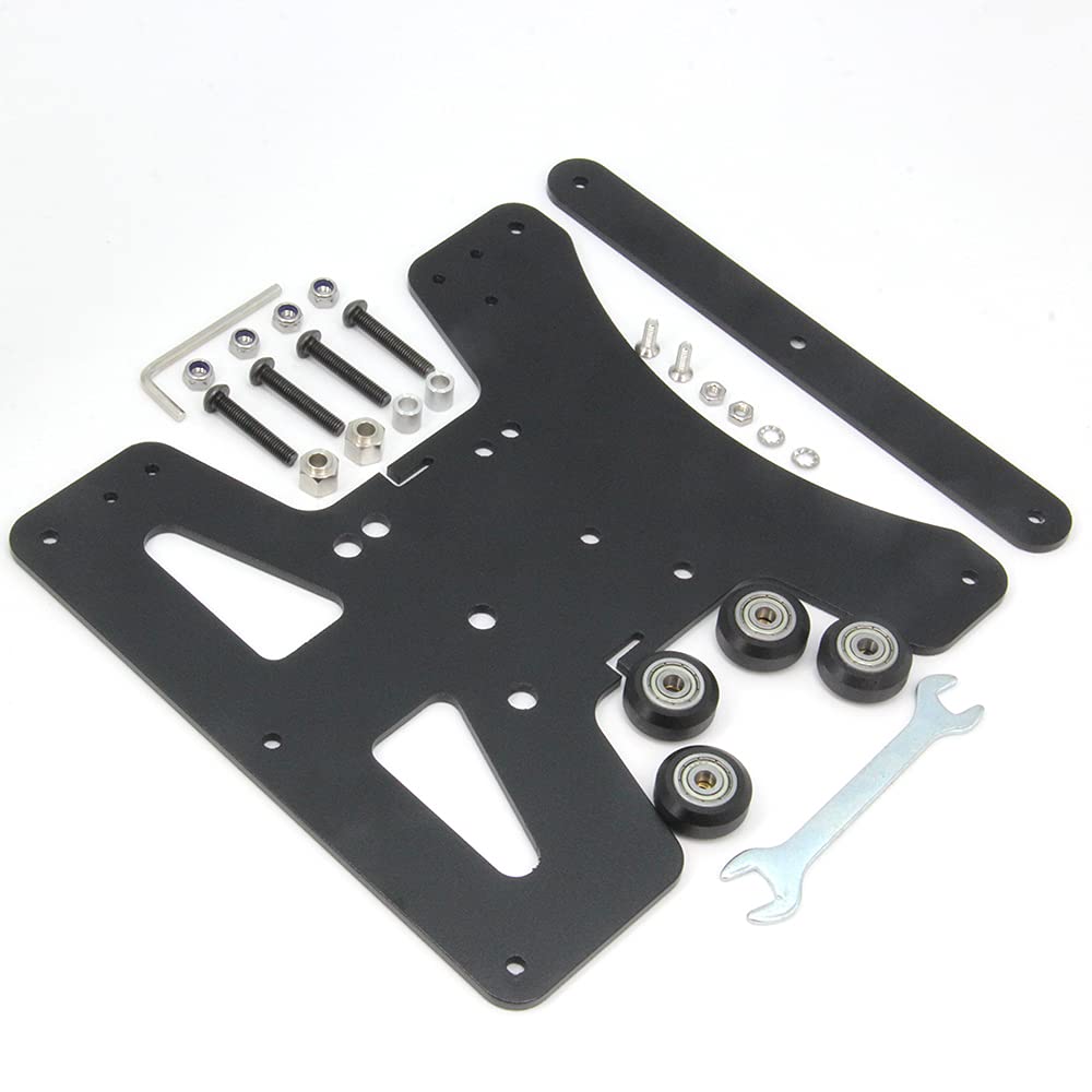 Zeberoxyz Upgrade Modular Y Carriage Plate Kit 190Mmx190Mmx3.5Mm/7.5X7.5X0.14Inch For 2040 V Groove Aluminum Profile For Ender 3