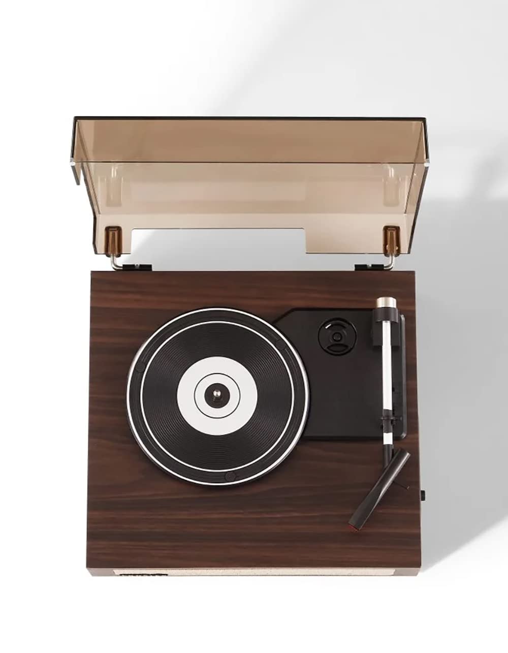 Crosley Cr6042A-Wa Scout 3-Speed Bluetooth Turntable With Built-In Speakers, Walnut