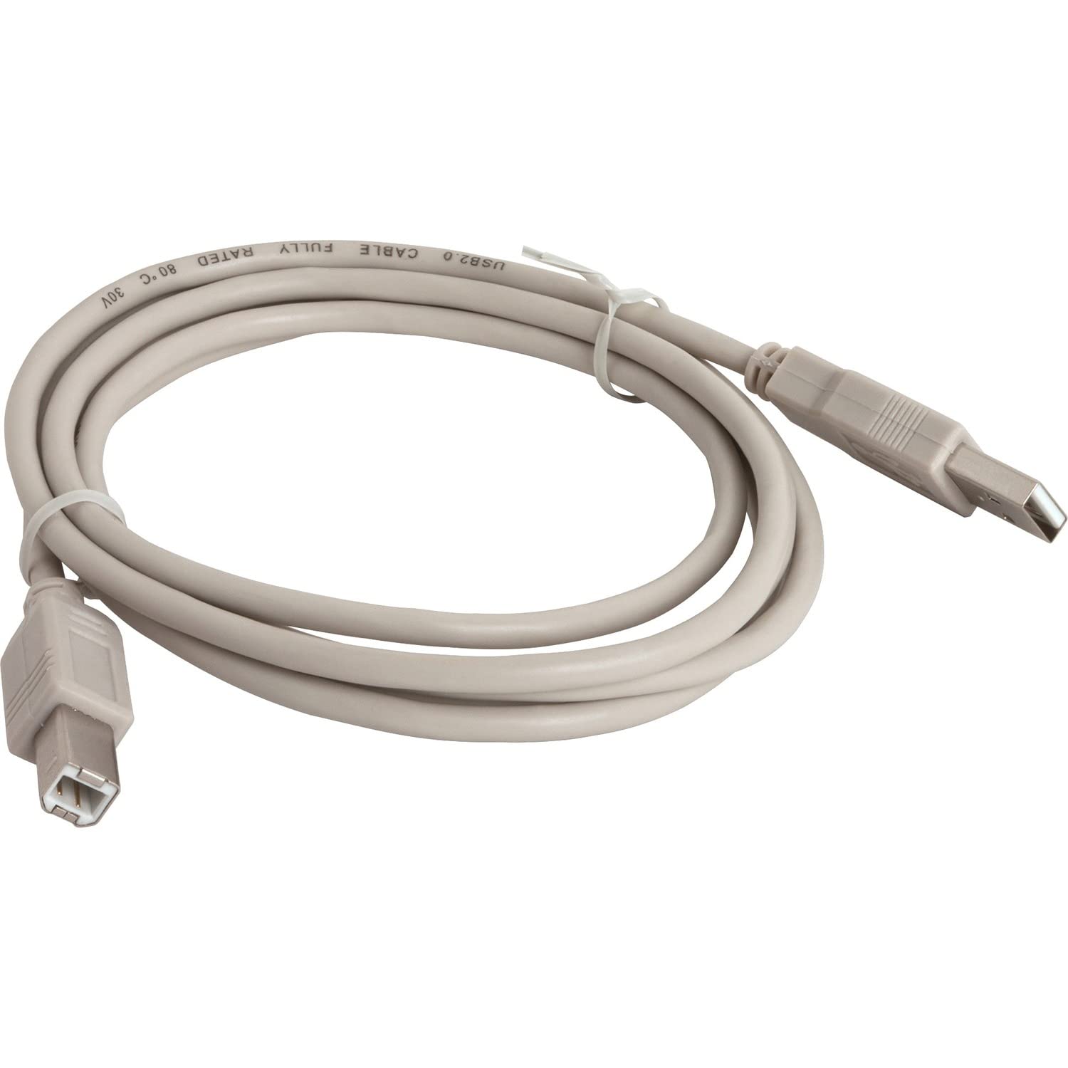 Compucessory 11150 A-B USB 2.0 Cable, Plug and Play, 6-Ft , Gray