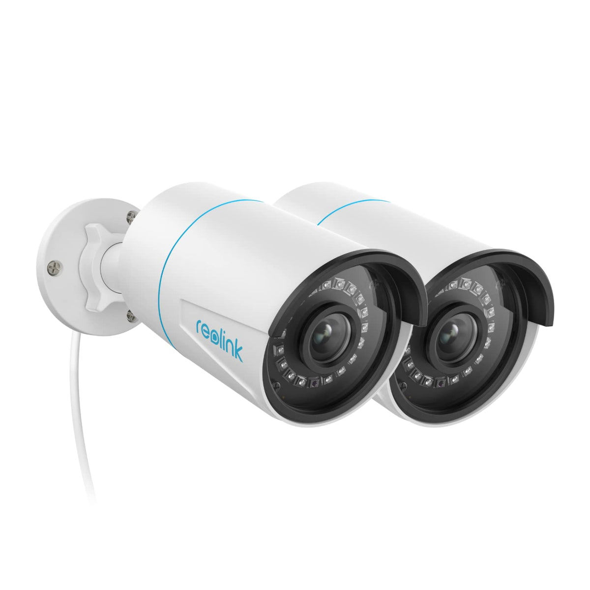 Reolink 5Mp Security Bullet Poe Ip Camera,Surveillance Outdoor Indoor,Human/Vehicle/Pet Detection,Time Lapse,100Ft Ir Night Vision,Work With Smart Home,Support 256Gb Sd Card,Rlc 510A(Pack Of 2)