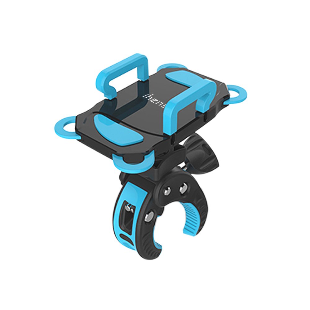 Ihens5 Bike Mount, Bike Phone Mount Motorcycle Baby Carriage Bicycle Cell Phone Holder Cradle With Rubber Strap 360 Degree Rotat