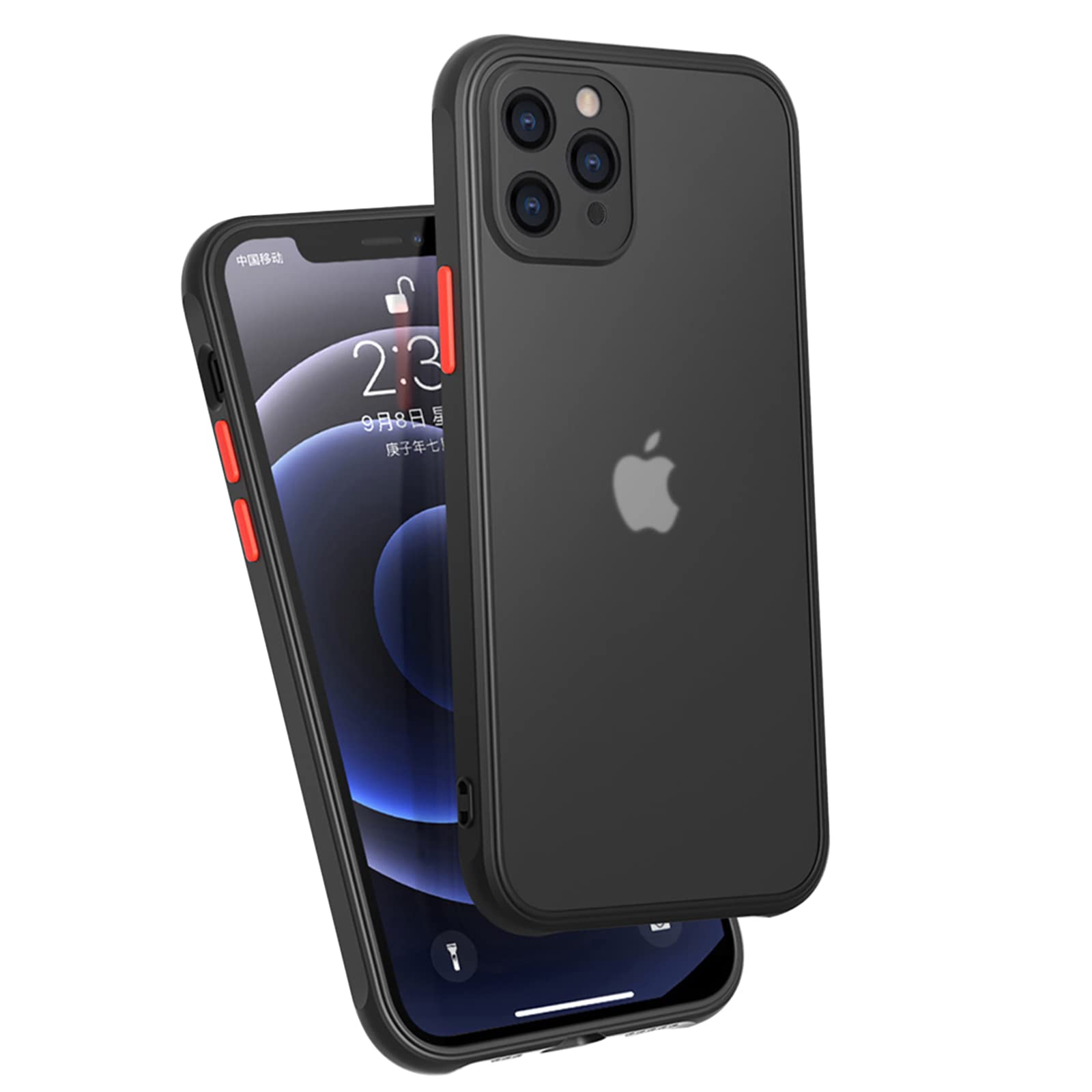 Zezhou Iphone 11 Pro Max Case With Camera Lens Protector 6.5'', Shockproof Full Body Covered Soft Flat Edge Bumper Enhanced Corn