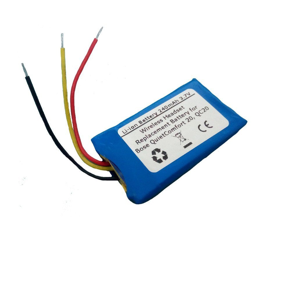 240Mah/3.7V Replacement Battery For Bose Pr 452035, Quietcomfort 20, Qc20 Wireless Headset