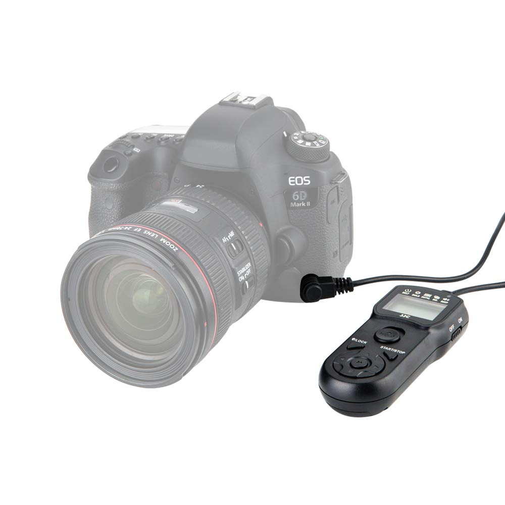 Jjc Tc-80N3 Intervalometer Timer Remote Shutter Release Time Laspe For Canon Eos R5 Mark Ii R3 5D Mark Iv Iii Ii 6D Mark Ii 7D M