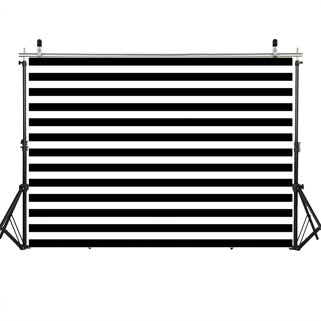 Wolada 7X5Ft Black And White Stripe Photo Backdrop Striped Photography Backdrop Birthday Party Photography Backdrop Wedding Deco