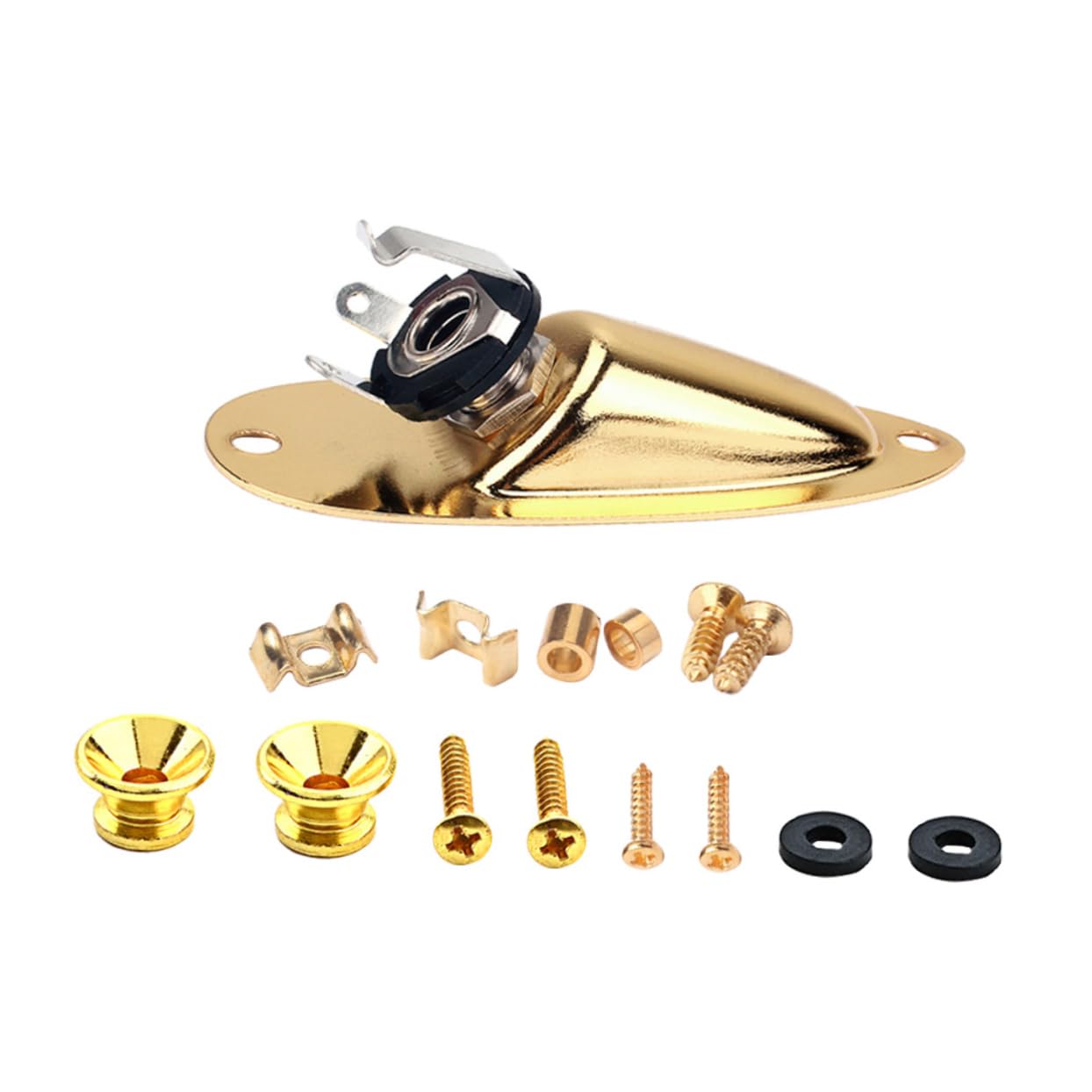 NULYLU Guitar String Retainers Guitar Strap Buckles Metal Nail for Bass Strap Nail Accessory Set