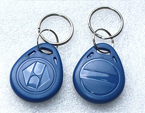 Blue 100Pcs 125Khz Proximity Id Card Chip Tk Em 4100 Rfid Tag Key Fob Keyfobs Keychain Ring Token For Access Control