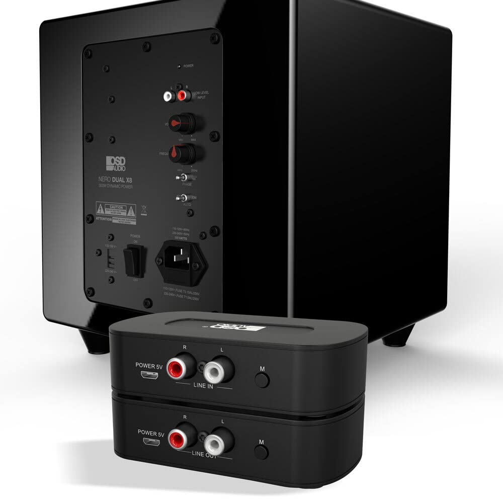 OSD Wireless 5.8GHz Subwoofer Kit Transmitter and Receiver, Fast Connection WSK SUB