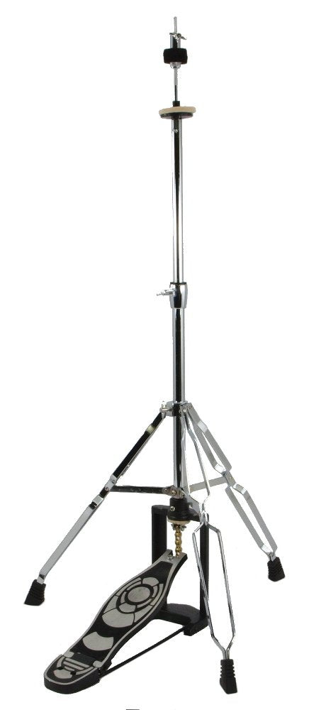 Drum High Hat Cymbal Stand   Double Braced Chrome New!