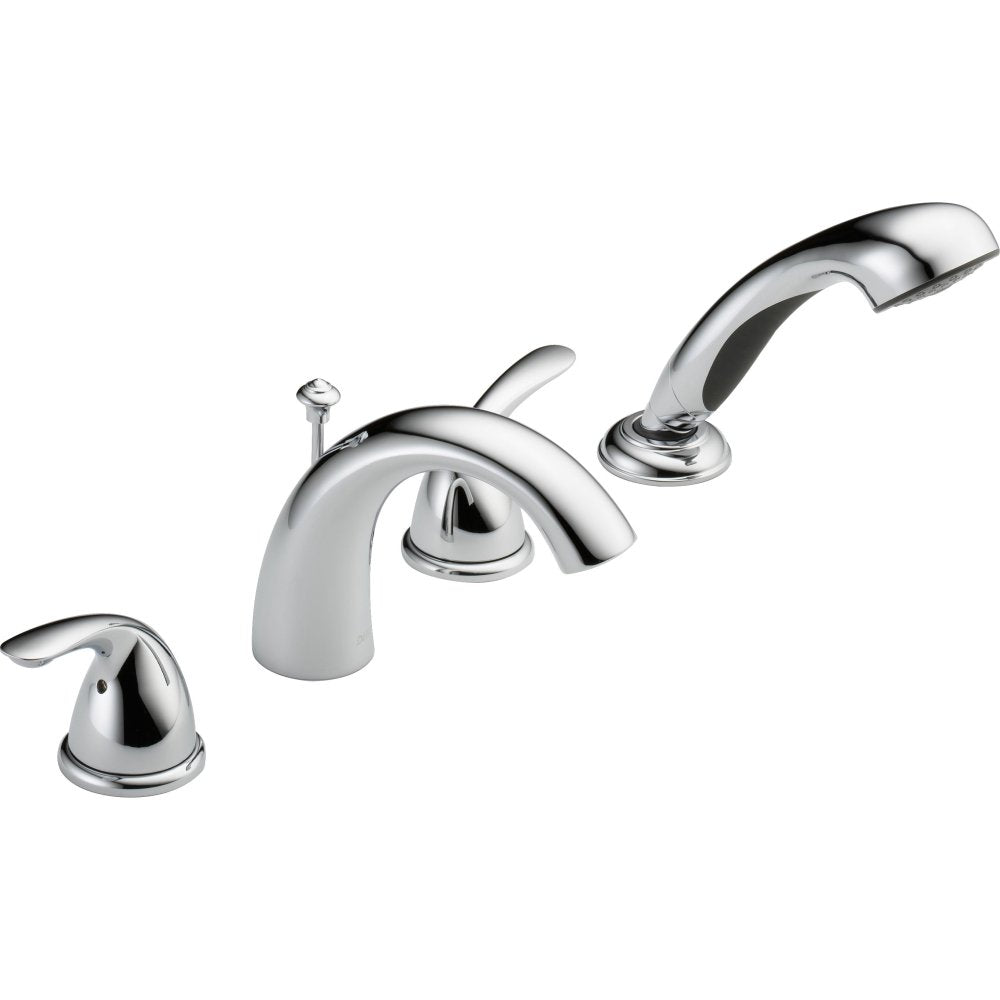 Delta Faucet T4705-25 Classic Roman Tub with Hand Shower Trim, Chrome