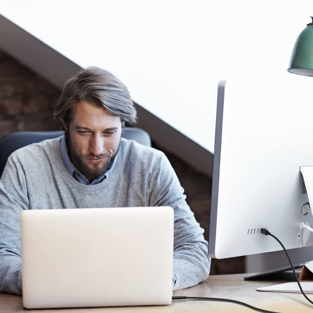 Belkin Thunderbolt 3 Cable (Usb C To Usb C), 100 Watts (1.6 Feet/ 0.5 Meters)   F2Cd084Bt0.5Mbk, Black