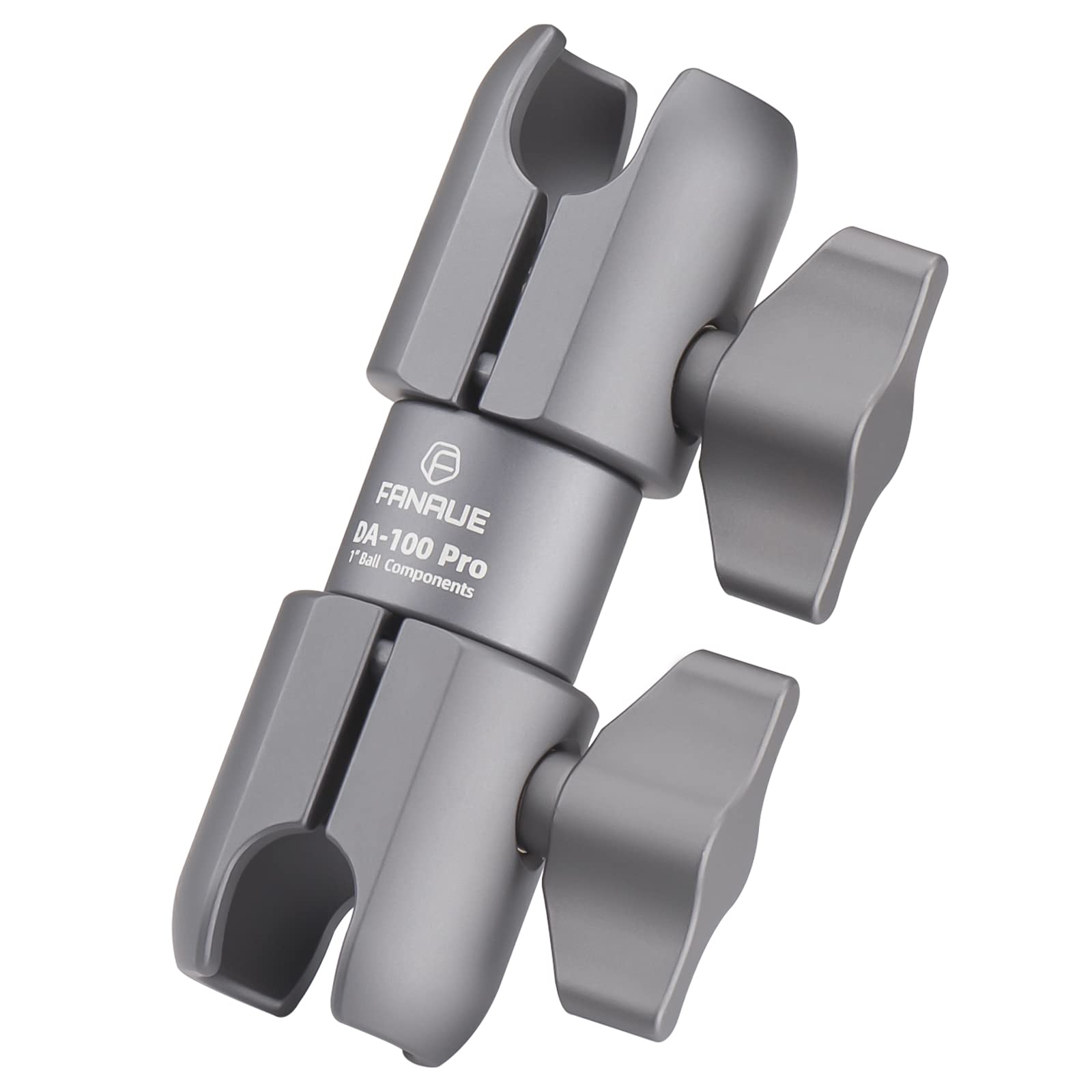 Fanaue Composite Double Socket Swivel Arm,Da 100Pro 3.7'' Length, Aluminum Construction, Compatible With Ram Mounts B Size 1'' B