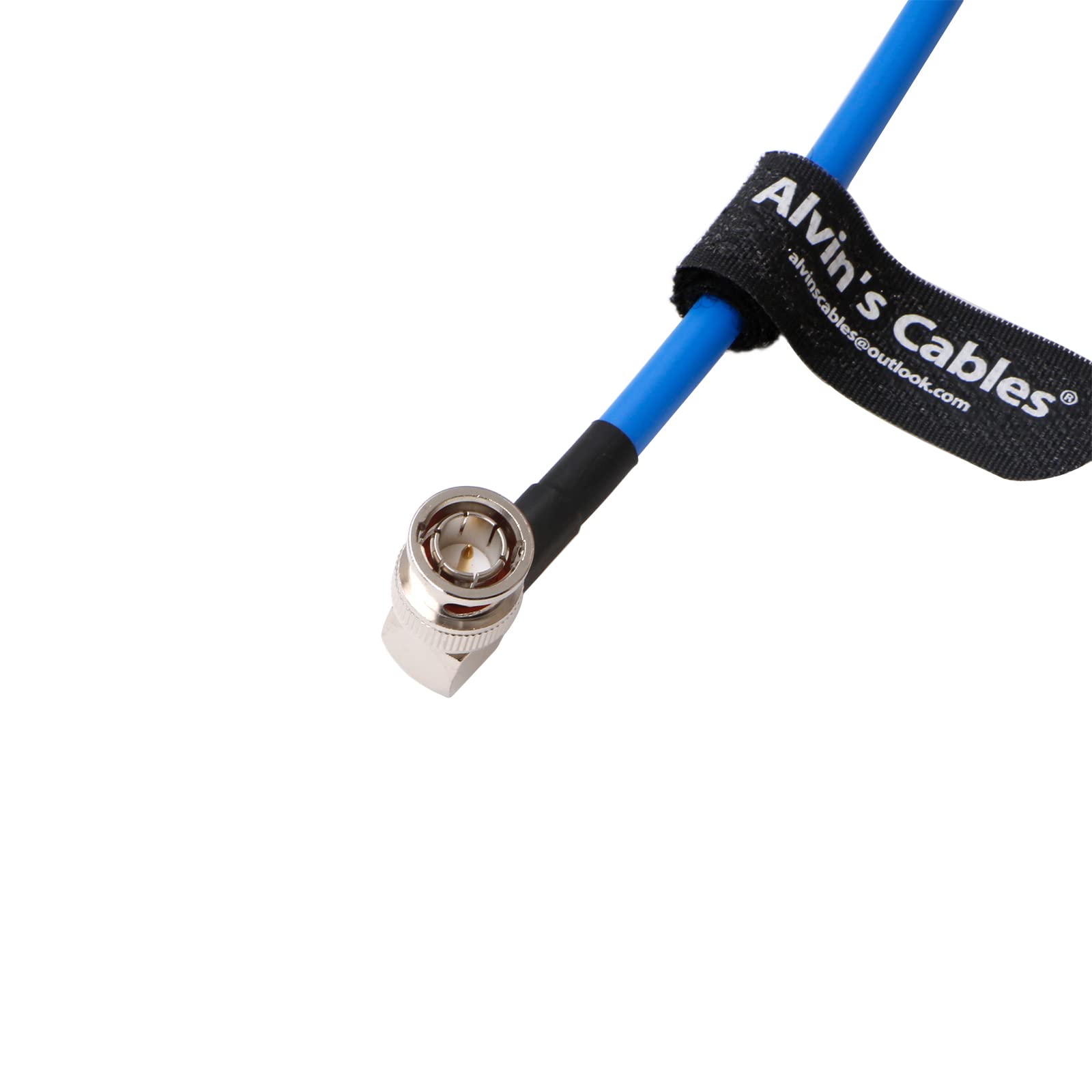 12G Bnc Coaxial Cable Alvin'S Cables Hd Sdi Bnc Male To Male L Shaped Original Cable For 4K Video Camera 1M Blue
