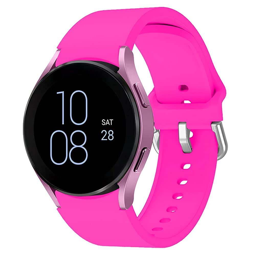 Bands Compatible With Samsung Galaxy Watch 5 40Mm 44Mm 5 Pro 45Mm Band, 20Mm Soft Silicone Watch Band Replacement Strap For Gala