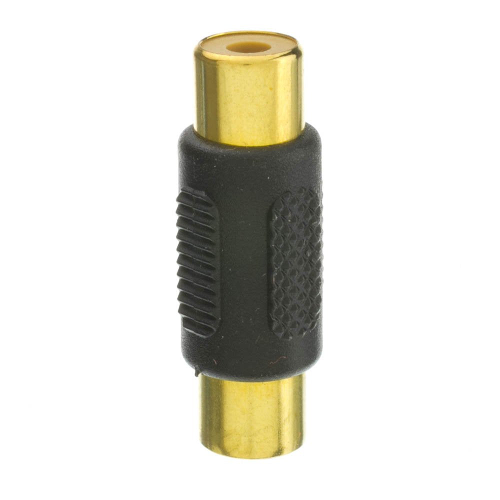 Cablewholesale Gold Plated Rca Female To Rca Female Coupler Connector With Extra Grip And Insulation