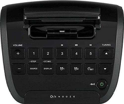 Sangean America, Inc. Rcr-28 Am/Fm-Stereo/Aux-In Digital Tuning Clock Radio With Lightning Connector Dock For Iphone 5/5S/5C/6/6