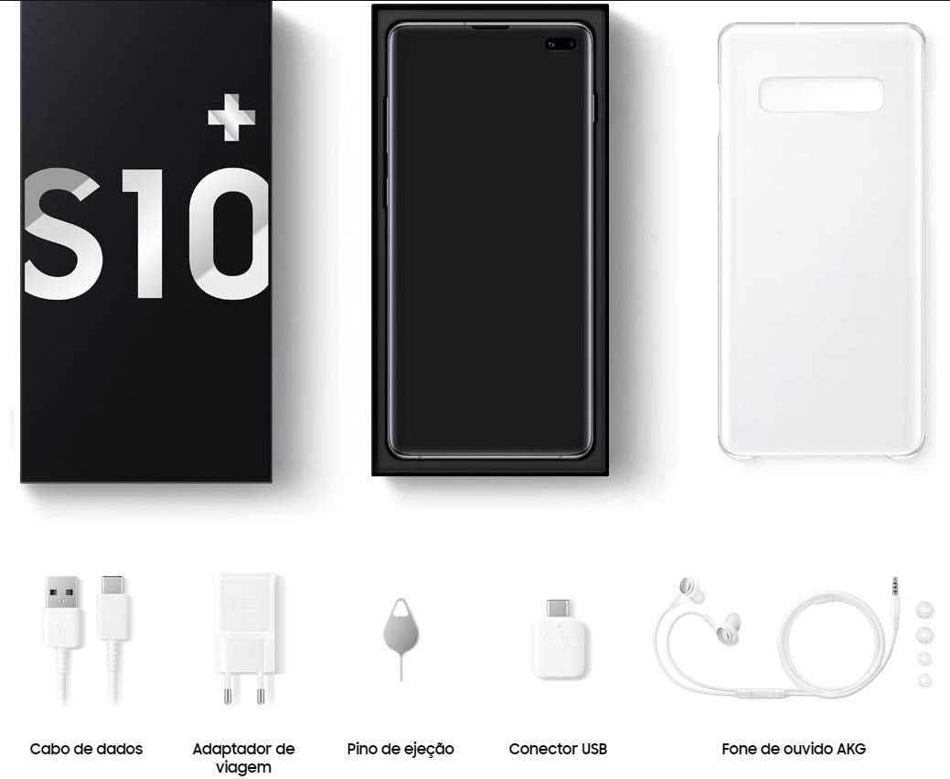 Samsung Galaxy S10+ Plus 128Gb+8Gb Ram Sm-G975F/Ds Dual Sim 6.4 Lte Factory Unlocked Smartphone International Model, No Warranty