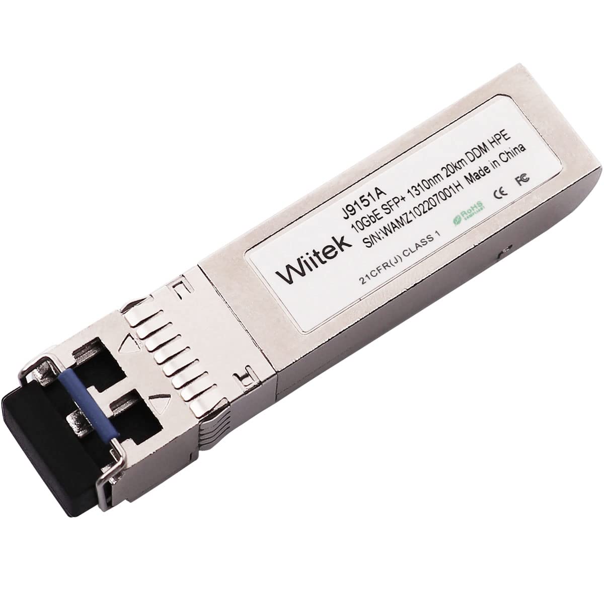 10Gbase Lr Sfp+ Singlemode Transceiver, 10G Sfp 1310Nm 10Km&20Km Ddm Duplex Lc Sm Module, Compatible With Hpe Procurve/Aruba J91