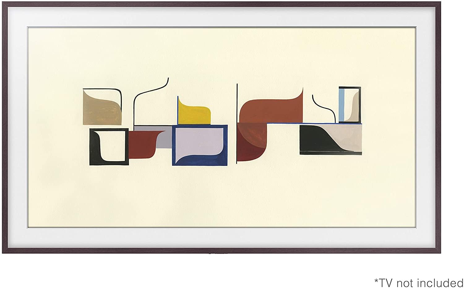 SAMSUNG 65-inch Class The Frame Customizable Bezel - Brown (SCFT65BW/ZA, 2020 Model)