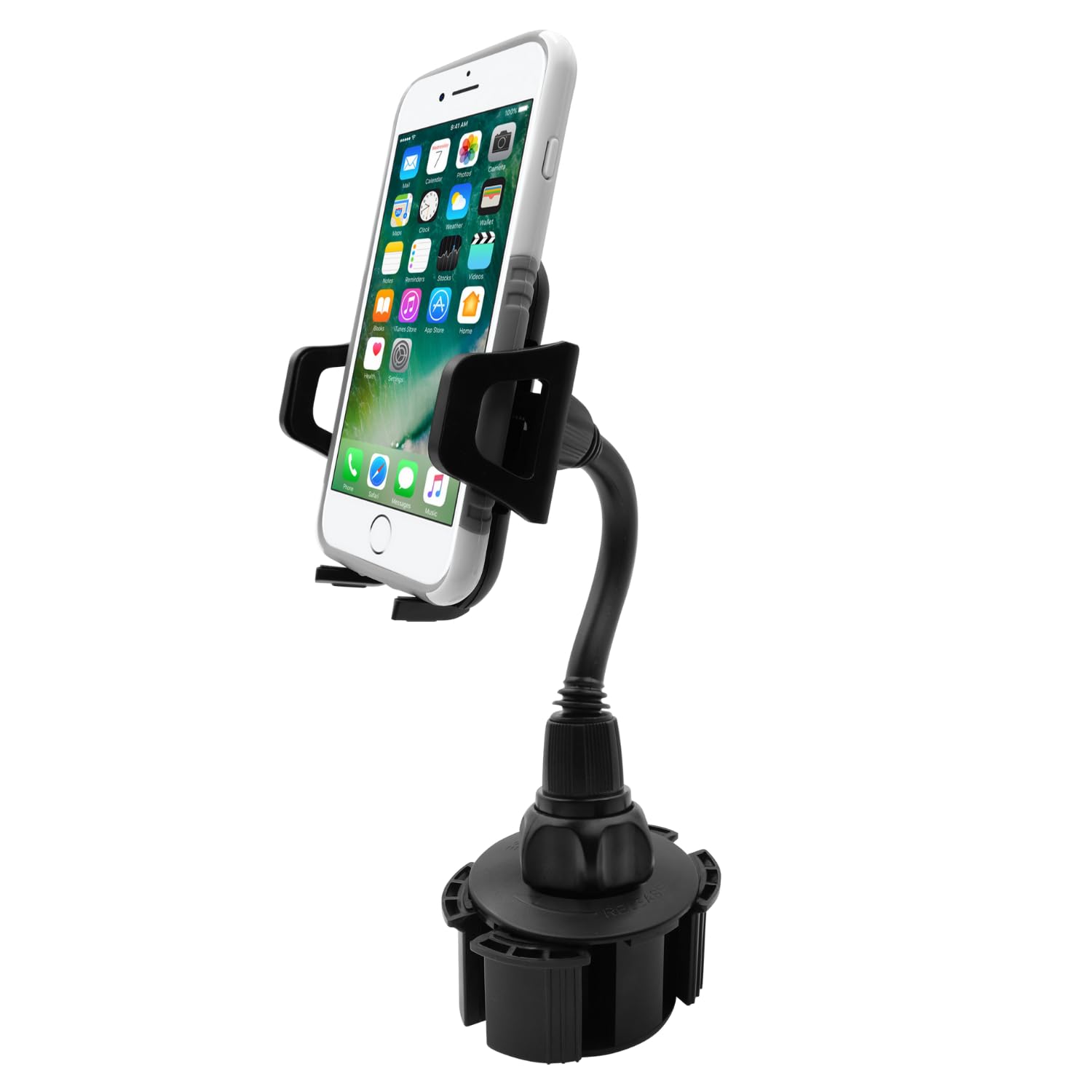 Macally Car Cup Holder Phone Mount   Secure Fit For Phones Up To 4.1    Wide   Cup Phone Holder For Car With Flexible Gooseneck