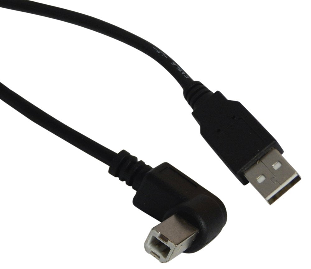 Ycs Basics 18 Inch Usb 2.0 Right Angle Printer/Scanner Cable