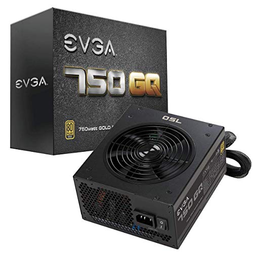 Evga 210 Gq 0750 V1 750 Gq, 80+ Gold 750W, Semi Modular, Evga Eco Mode, 5 Year Warranty, Power Supply, Black