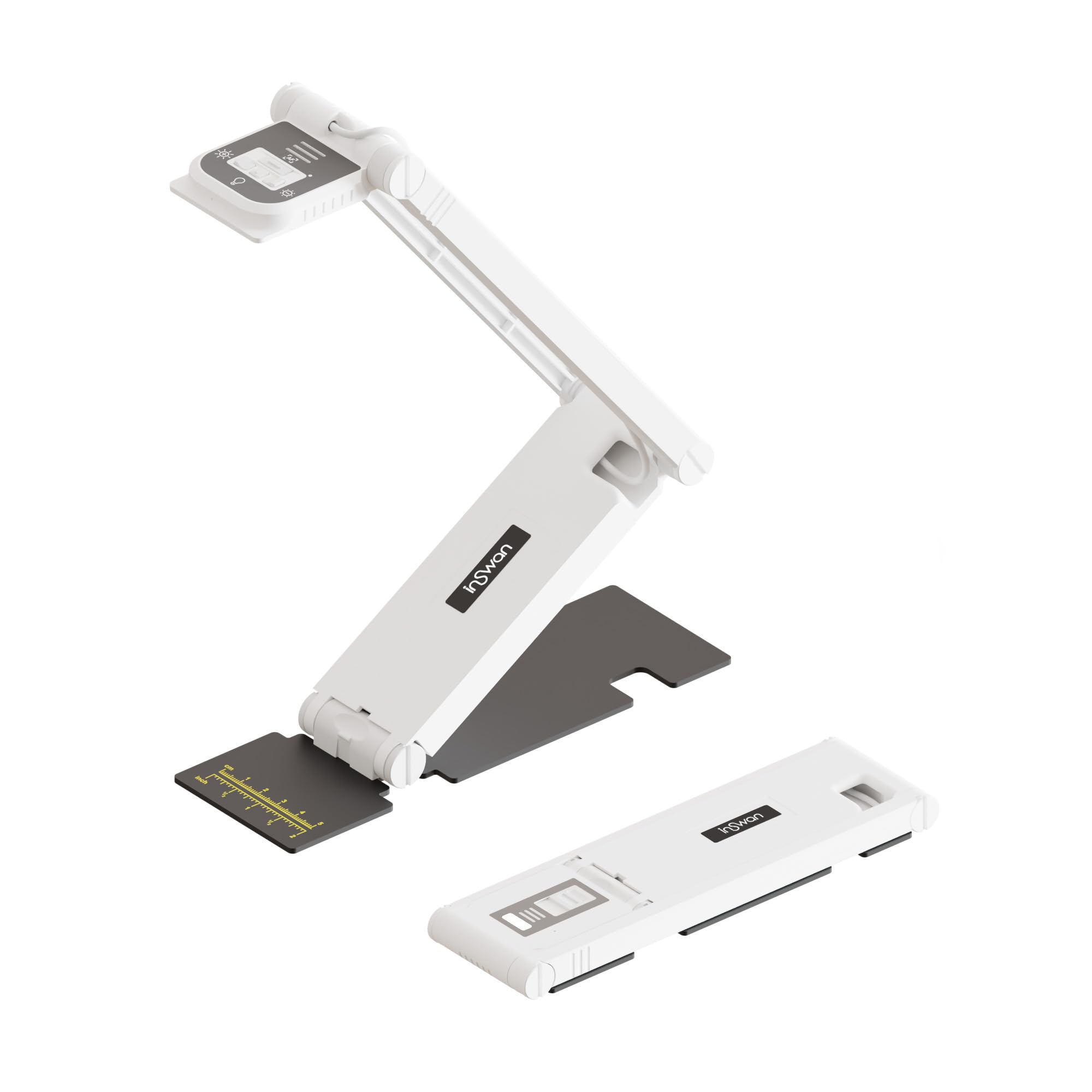INSWAN INS-Flip 4 USB Foldable 4K Document Camera - Mac, iPad, Windows, Chromebook Compatible for Distance Learning,13MP, Auto F
