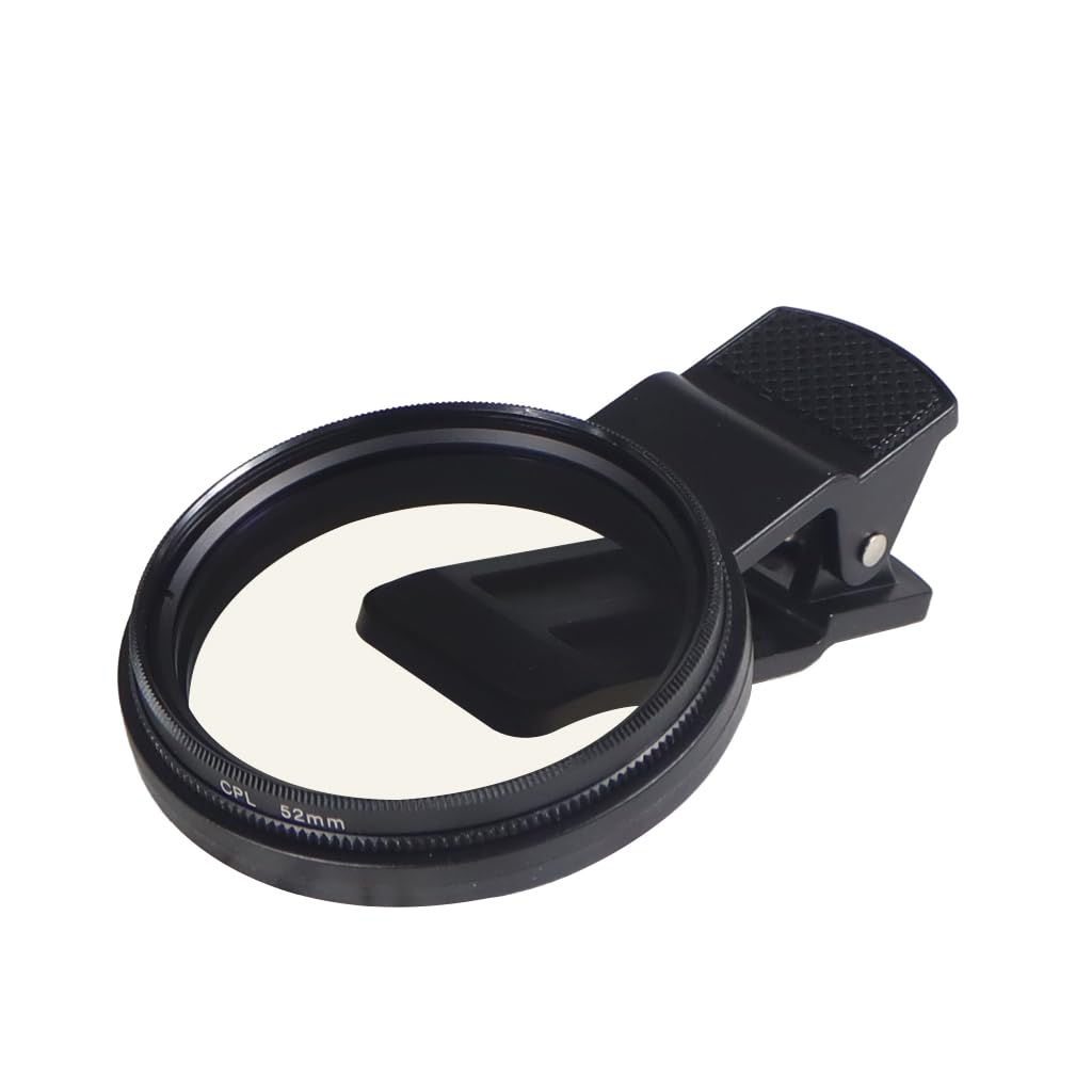 Novelgoal 52Mm Professional Phone Camera Clip With Macro Lens Cpl Star Variable Nd Filter For All Smartphones Aluminum Alloy Thr