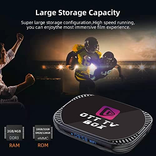 Amlogic S905X4 Android 11.0 4Gb 64Gb Rom Mxiii Pro X4 Tv Box Android Tv Box 8K Ultra Hd Support 2.4G/5.8G Dual Wifi Bt 4.0 Hd 10