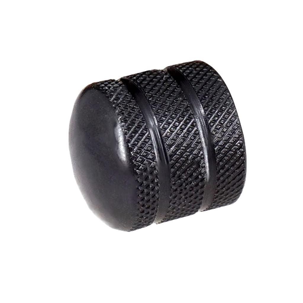 Jd Electric Guitar Bass Dome Knobs Metal Volume Tone Control Knobs Turn Buttons O Ring Pack Of 4 (Black)