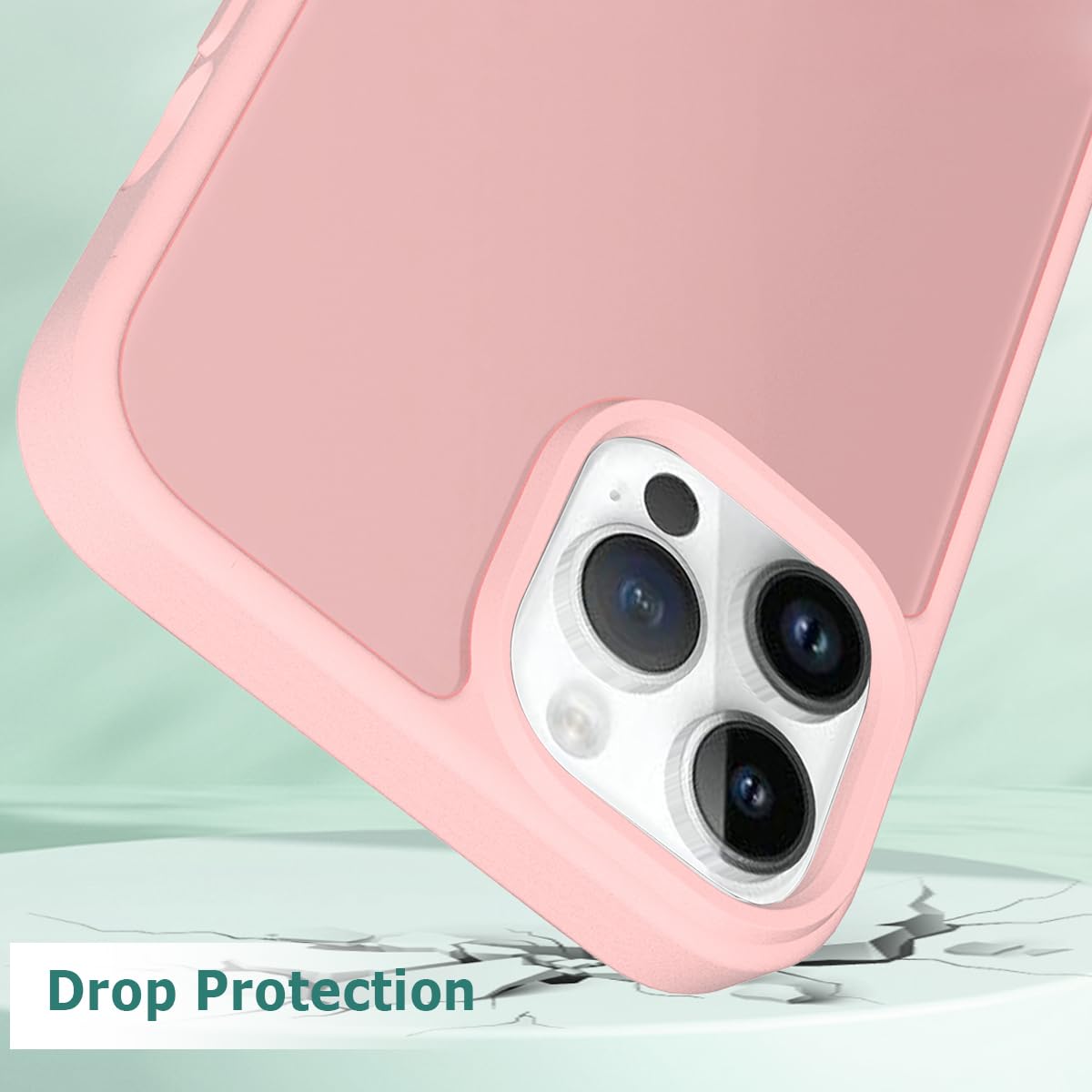 Tenoc Phone Case Compatible With Iphone 11 Pro, Pink Case Translucent Protective Bumper Matte Hard Back Cover For 5.8 Inch