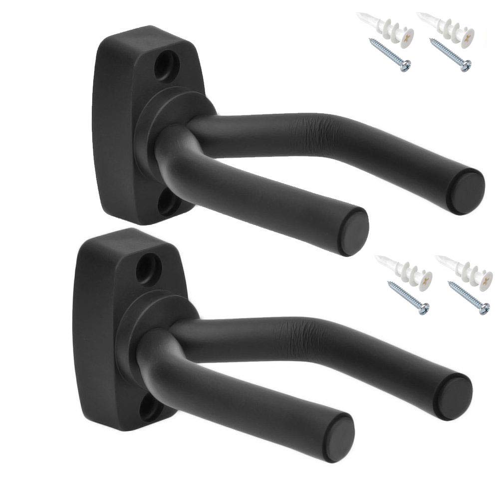 2 Pack Guitar Hanger Hook Holder Wall Mount Display, W/Hardware