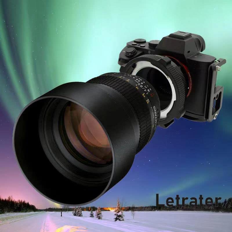 Letrater Pl Lens Mount Adapter, Pl To Sony E/Nex Mount Cameras A7S3/Fs7/5/Fx9 /A7R4/R3/A Series/Nex Series (Pl E/Pl Nex Black)