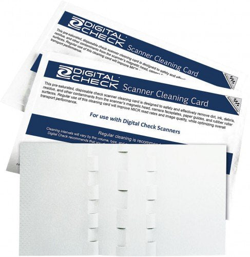 Digital Check Scanner Cleaning Card Featuring Waffletechnology
