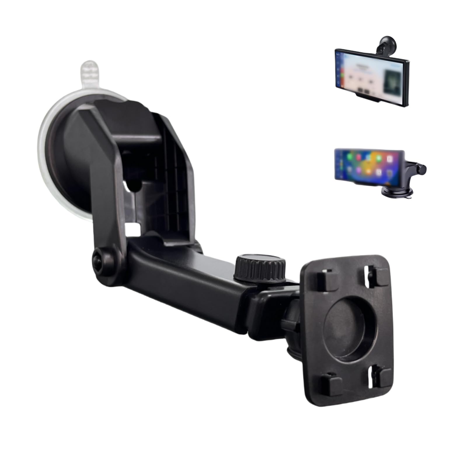 Epronic Flexible Dashboard Suction Cup Bracket Mount For Carplay Screen Monitor, Compatible With Most 7Inch 9Inch 9.3 Inch 10.26