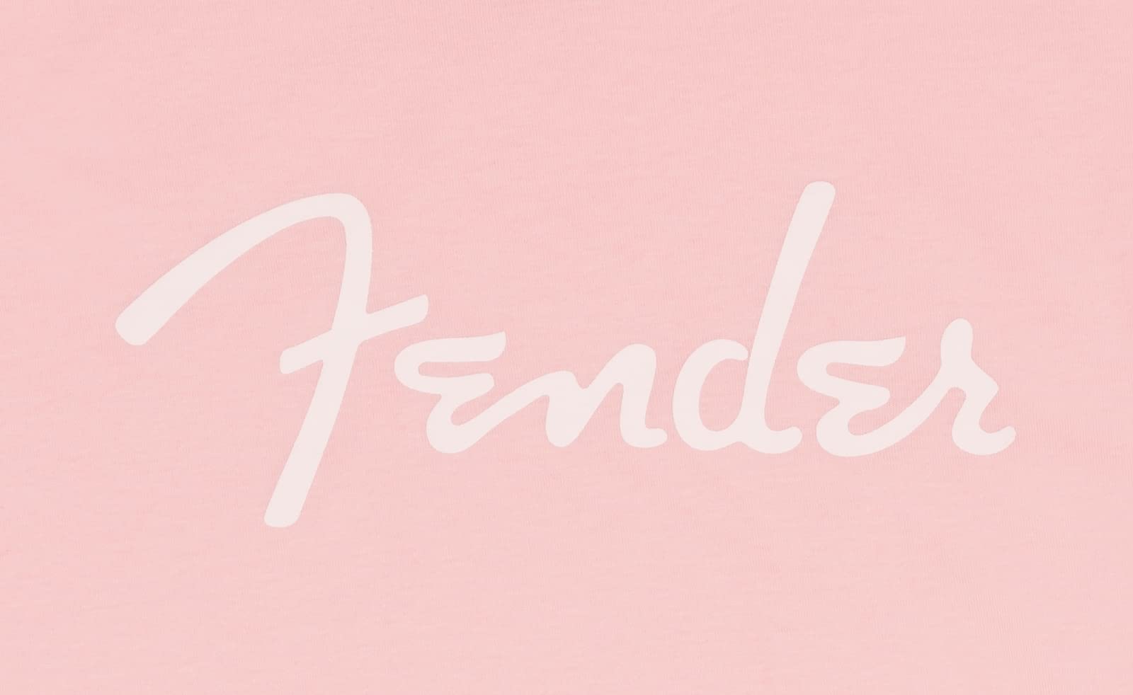 Fender Spaghetti Logo T Shirt, Shell Pink, Xxl