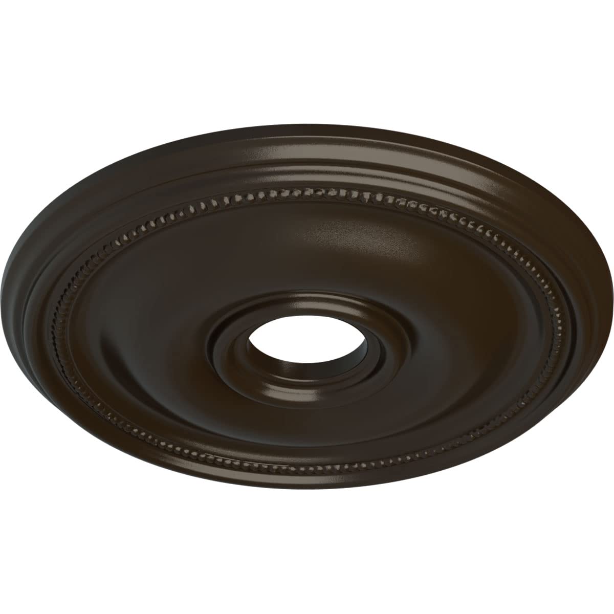 Ekena Millwork Cm18Brshf Bradford Ceiling Medallion, 18 1/8''Od X 3 3/4''Id X 1 1/8''P, Hand Painted Stone Hearth