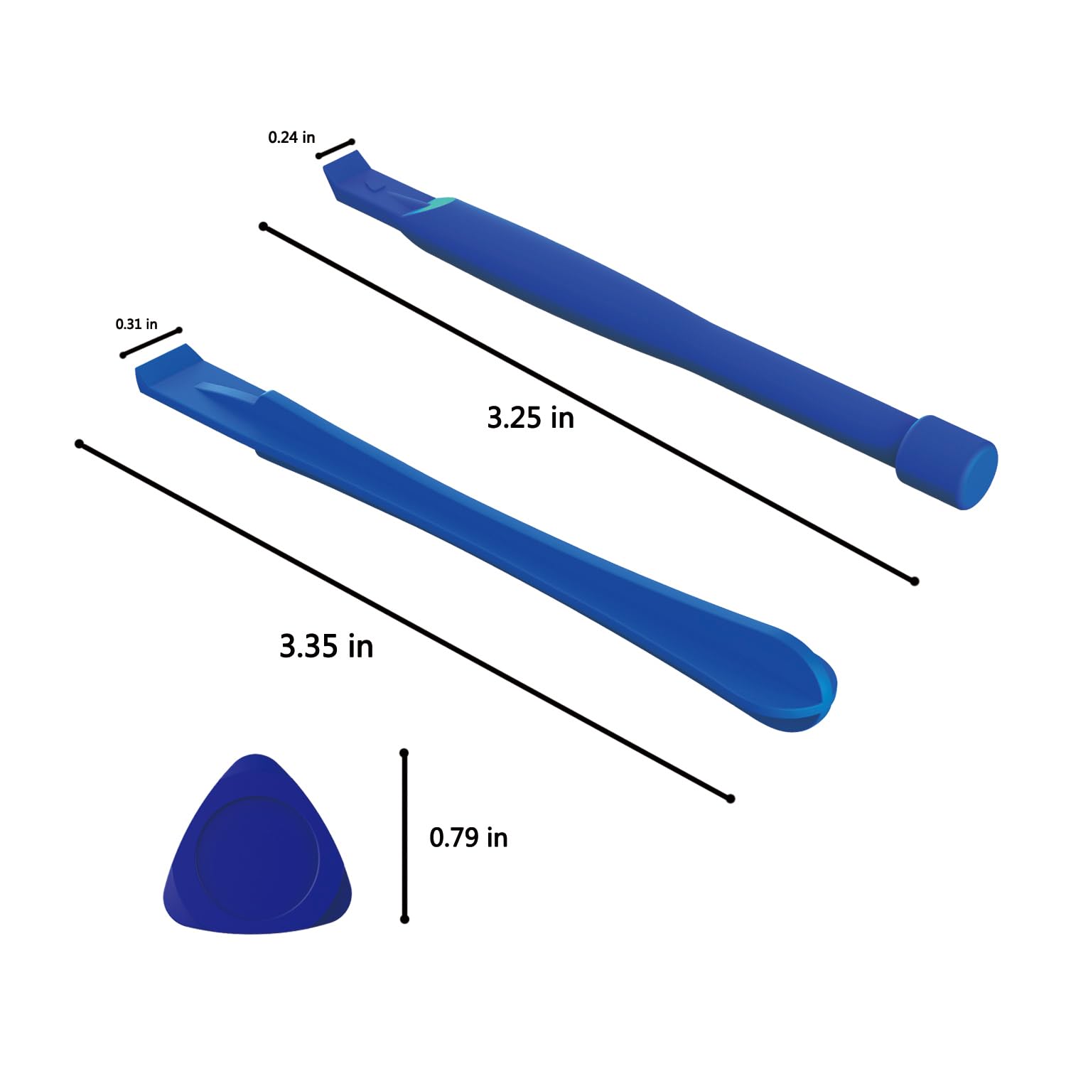 10Pcs Universal Triangular Prying Tool, 2Pcs Pry Bars, Plastic Spudger Tool Kit, Prying & Open Tool For Iphone, Laptop, Desktop