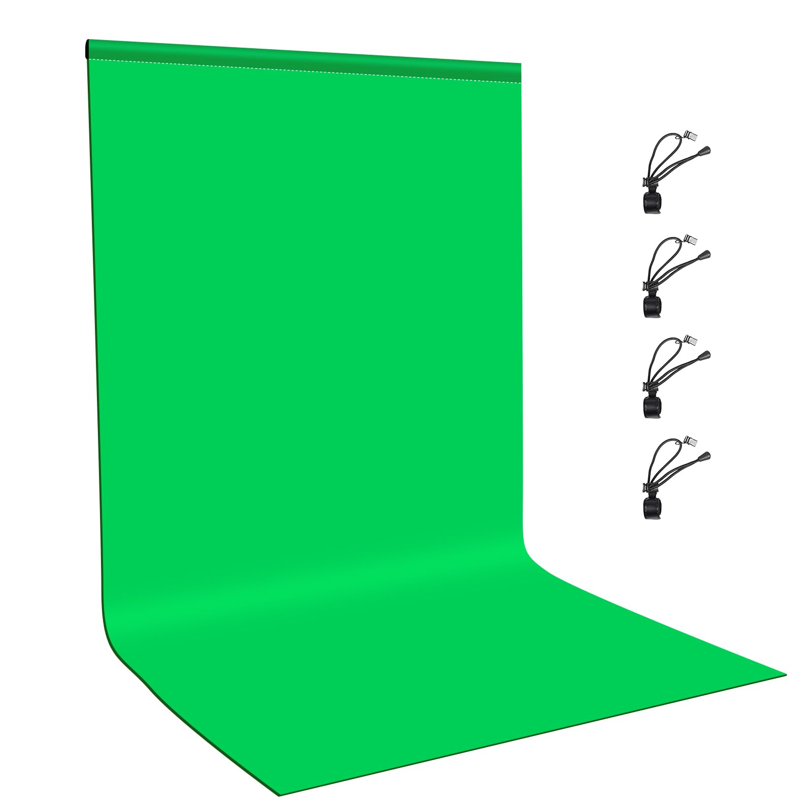 Small Green Screen Backdrops Photo Background For Photography, Puluz 3.3Ft  6.6Ft Cloth Greenscreen Background Kit Washable Curt
